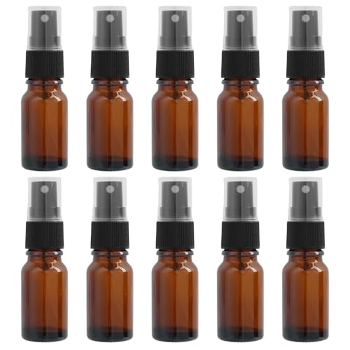 Riybyds Botellas de Spray Ámbar, Set de 10 Piezas de 30ml -...