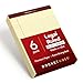 TOPS Docket Gold Writing Pads, 8-1/2" x 11-3/4", Legal Rule, Canary Paper, 50 Sheets, 6 Pack (99707)