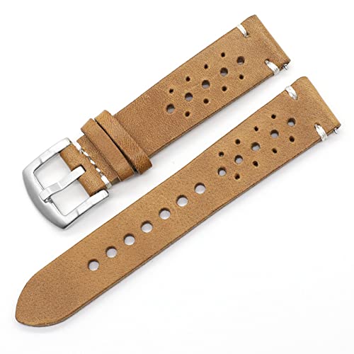 Bracelet de montre en cuir vintage interchangeable contre l'usure quotidienne
