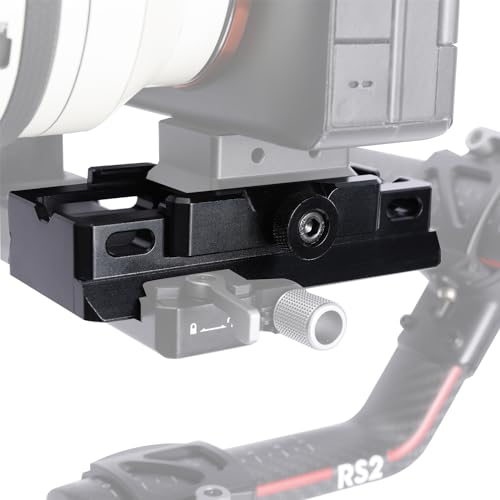 NICEYRIG Extended Quick Release Plate for Manfrotto-Style to Quick Release Clamp for Arca-Swiss, Tripod to Gimbal Adapter Applicable for DJI RS 4/4 Pro/3/3 Pro/2/RSC2, Ronin S - 563 - Thumbnail 6