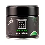 Matcha & CO Té Matcha Premium 100% Ecológico, Grado Premium Ceremonial, en Polvo Orgánico de Japón, 100% Natural, Té Verde, 30 Gramos - Matcha & CO
