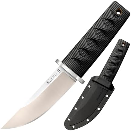 COLD STEEL KYOTO II / 6.5" OVERALL / 3-3/8" BLADE / 3MM THICK / 8CR13MOV / 3-3/8" KRAY-EX™ HANDLE/BELT CLIP