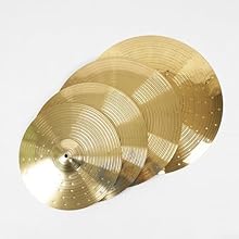 [PREMIUM BRASS CONSTRUCTION]: Crafted from high-quality brass material, these cymbals deliver exceptional sound quality with vibrant tones and clear, loud resonance. The meticulously manufactured design creates a melodious jingle sound that enhances ...