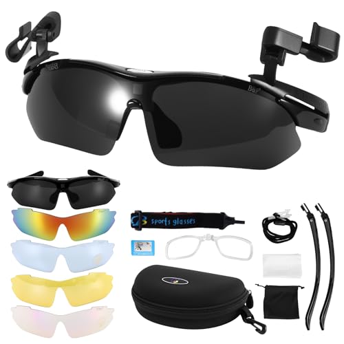 Outdoor Polarized Sunglasses, 3 In 1 Clip-on/Wearable/Head-mounted Sunglasses, UV400 Protection