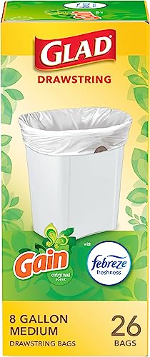 Glad TU_32554 Trash Bags, Medium Drawstring Garbage Bags thumb #11