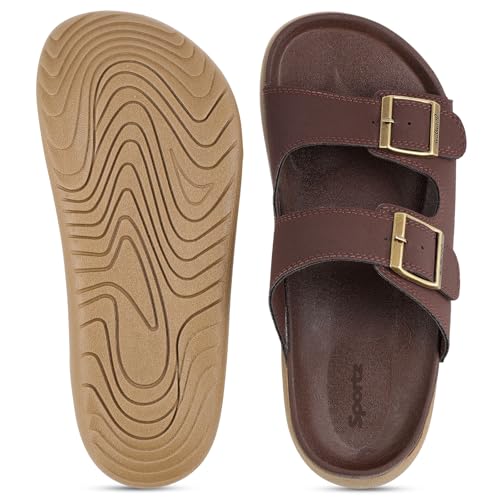 Image of WALKAROO Men's Fashion Slide Sandal with Cushion Sole and Lightweight - WC4487