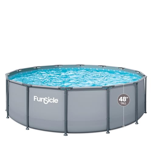 Funsicle Oasis Above Ground Metal Frame Swimming...