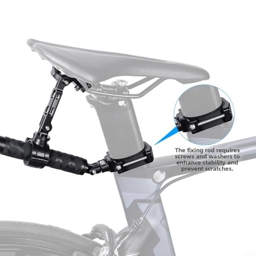 Support de vélo en alliage d'aluminium rigide pour caméra et perche