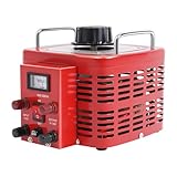 MSAIERPLR Voltage Transformer Variac Variable Transformer Variac Transformer 3KVA 0~130 Volt Output Variable AC Voltage Regulator for Industries Equipment Appliances