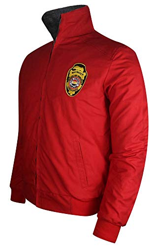 TJF Baywatch Men’s Lifeguard Red Bomber Cotton Jacket3