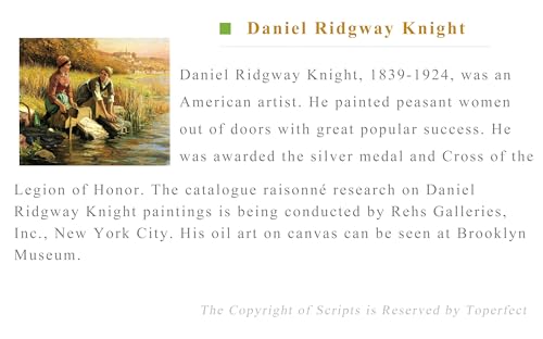 Peinture à l'huile authentique pour s'émouvoir devant le chef-d'œuvre de Ridgway Knight