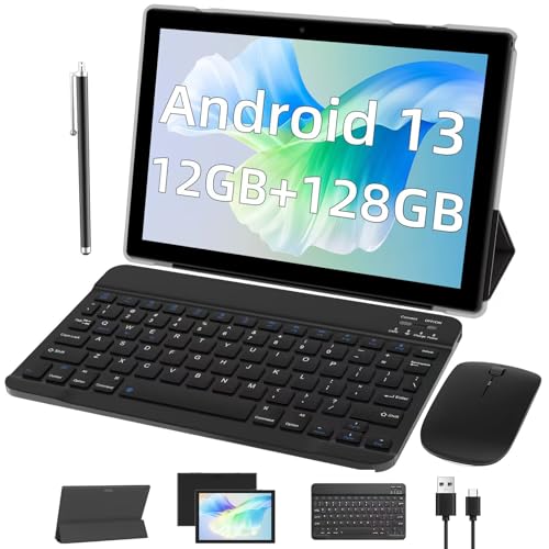 NOVOJOY NVYQ10SMAX7in1 - Tableta Android 13.0 de 10.1 pulgadas, 128 GB ROM, 12 GB de RAM, 1 TB...