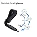 Yuoyar 2 Packs Magnetic Sunglass Holder for Car Visor - Universal Sunglasses Clip for Different Size Eyeglasses - Convenient Interior Car Accessories (Black)