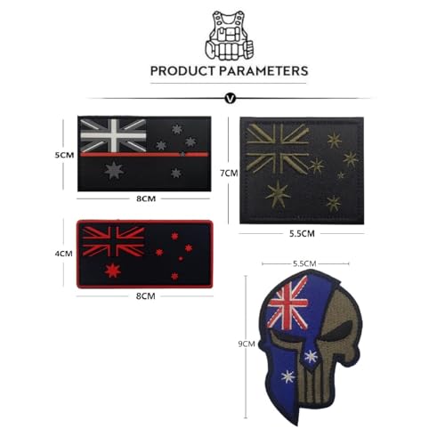 Patch drapeau australien pour personnaliser facilement un casque ou un uniforme - 6