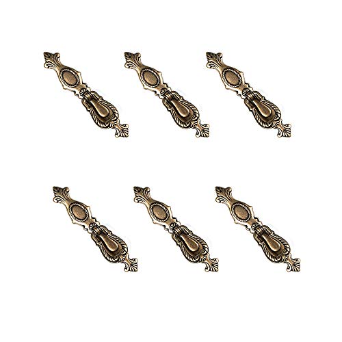 POMOLINE 6 Un. TIRADOR Péndulo bronce envejecido para Mueble 122x25MM Cover