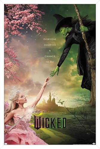 Trends International Wicked - One Sheet Wall Poster, 22.4L x 14.7W, White Framed Version