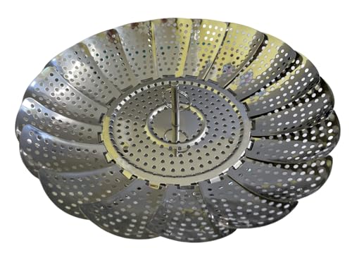 Stainless Steel Folding Steamer Basket Pan Steam Cooking Vegetables Collapsible Expandable Insert