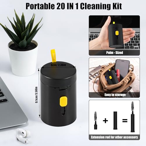 image for walrfid 2 Pack Laptop Phone Screen Cleaner Kit, Computer Keyboard Brus