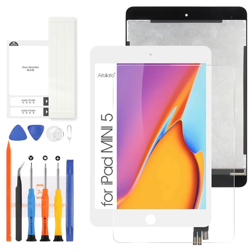 Dalle LCD iPad Mini 5 vitre tactile blanche bloc écran assemblé de rechange A2124 A2126