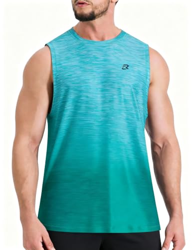 EZRUN Men's UPF 50+ Quick Dry Tank Top Workout Sleeveless Shirt