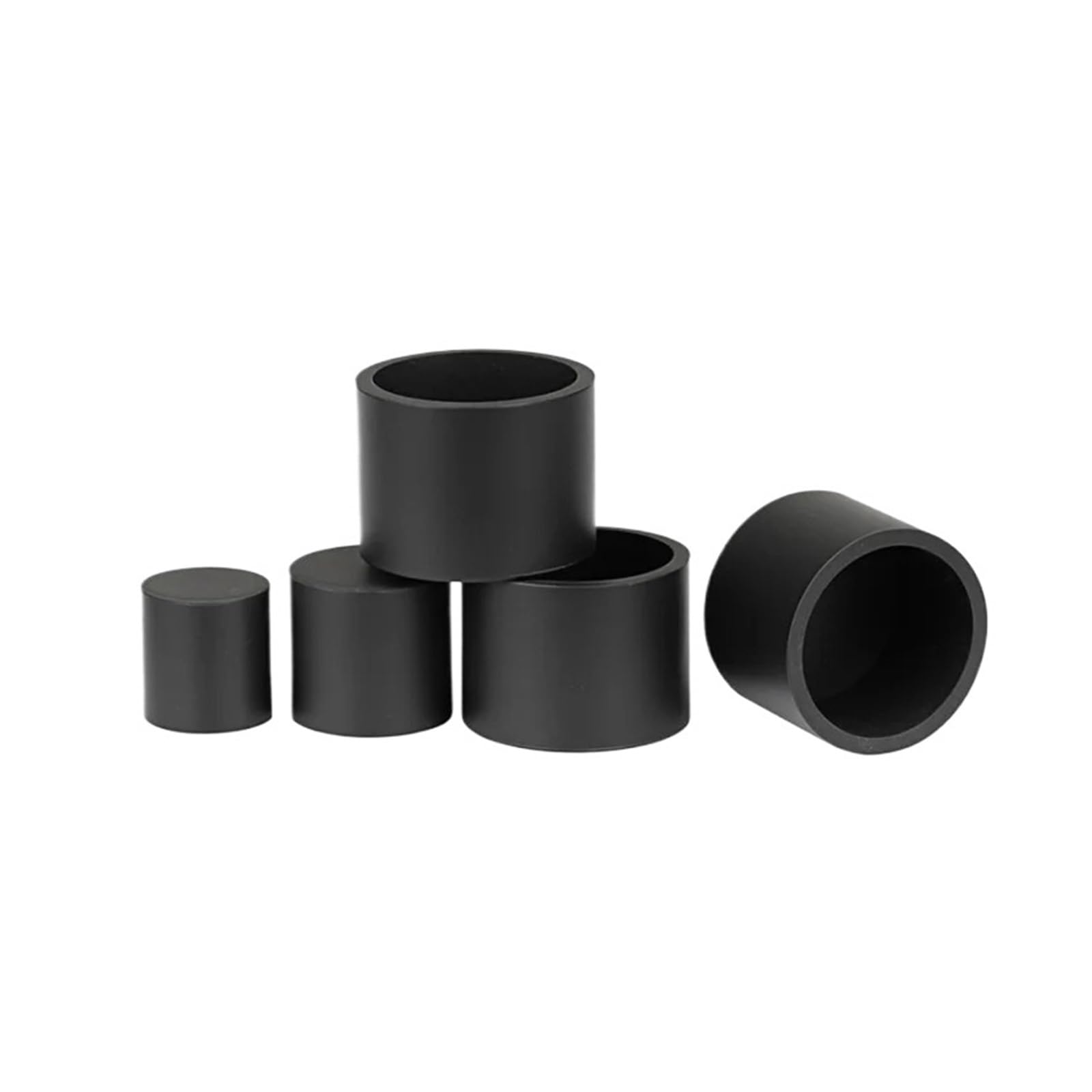 Embout Rond en Caoutchouc de Silicone, Joint Noir