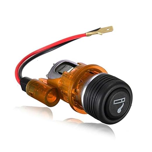 Billaddare Universal cigarettändare USB vägguttag 12V motorcykel Car Boat cigarettändare stickkontakt Out Plug (Color Name : Yellow)