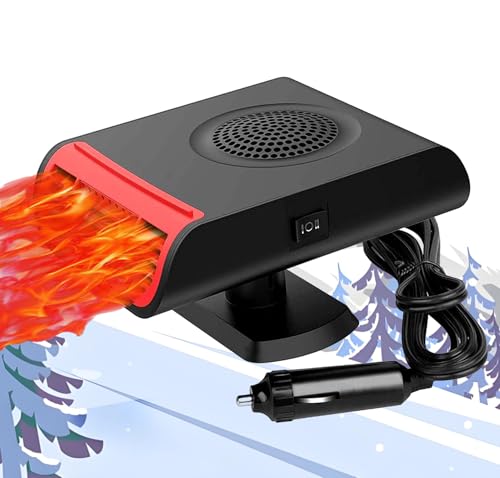 Rifrafs 12 Volt Car Heater, Portable Heater for Car Defroster, Car Heater that Plugs into Cigarette Lighter
