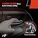 A-Premium Front Left Driver Side Interior Door Handle Compatible with Ford Taurus 2010 2011 2012, Red Bezel with Chrome Lever, Replace# AG1Z-5422601-AD