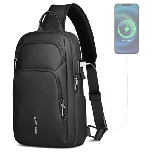 hk Bolsa de hombro para hombre, impermeable, bolsa cruzada en el pecho