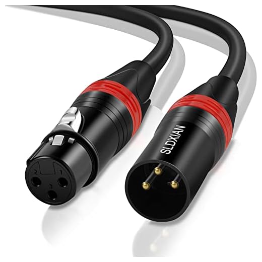 SLDXIAN Cable XLR Macho Hembra, Cable Micrófono (3M)