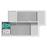 Paramondo Expandable Window Screen, Horizontal (10' H x 19.6' - 36' W, 2 Pack) Adjustable Window Screens, Replacement Window Screens for House Windows