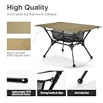 ONETIGRIS Dipper Camping Table, Lightweight Portable Table with Storage Net - Image 4