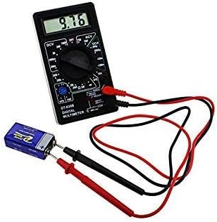 GlobalNiche® LCD Digital Multimeter Electric Voltmeter Ammeter Ohm Tester ACDC 750/1000V Auto Range Ohm Meter Tester Multimeter Instruments Color Black