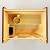 Smartmak 2 Person Indoor/Outdoor Cube Steam Sauna Room, Canadian Red Cedar