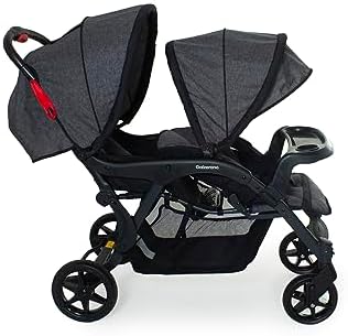 Carrinho para Gemeos Doppio II Grafite - Galzerano 1475