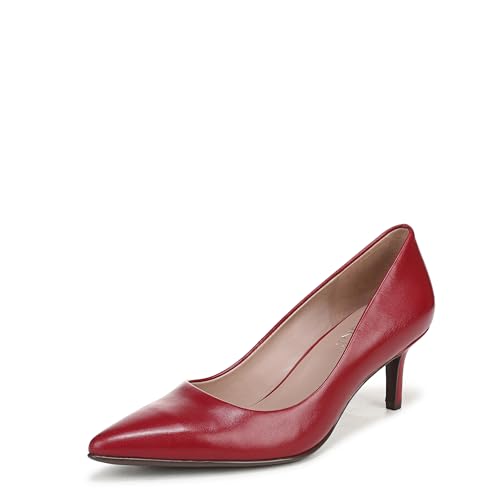 Image of Naturalizer Women's Everly Pump Hearts Flame Red Leather 7 M