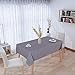 sancua 100% Waterproof Rectangle PVC Tablecloth - 54 x 78 Inch - Oil Proof Spill Proof Vinyl Table Cloth, Wipe Clean Table Cover for Dining Tables, Buffet Parties and Camping, Grey