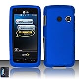 Importer520 Rubberized Snap-On Hard Skin Protector Case Cover for For (Sprint/MetroPCS) LG Banter Touch/Rumor Touch LN510 - Blue