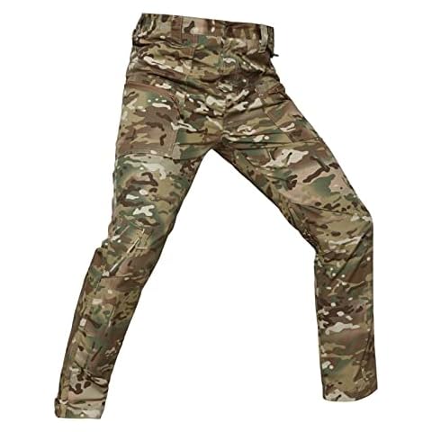 Lfzhjzc Men's Tactical Pants, Water Repellent Ripstop Cargo Pants Cover