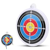equlup Child Archery Target, 24cm/9.4in Diameter Indoor Suction Cup Arrow Target Portable Backyard Archery Practice Accessories for Kids Youth