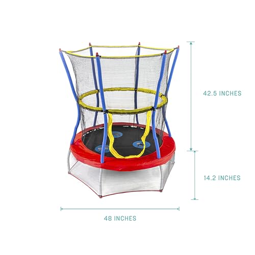 image for SKYWALKER TRAMPOLINES 48” Round, Indoor Outdoor Mini Trampoline for 