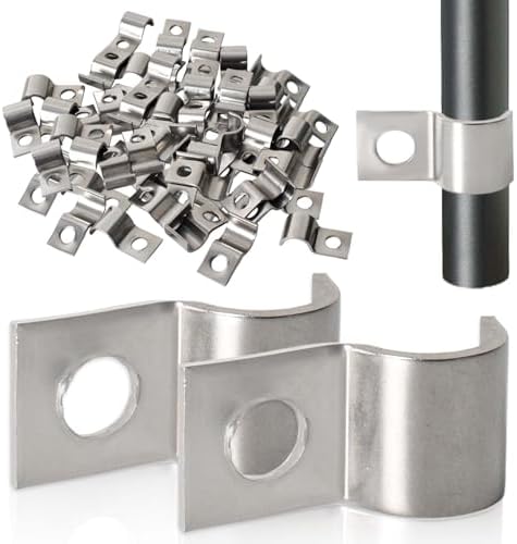 Wokape 84 Stück 304 Edelstahl Gummi gepolsterte Kabelschellen Sortiment Kit Schlauchschellen Schlauchschellen Rohrschellen(1/4, 5/16, 3/8, 1/2, 5/8, 3/4