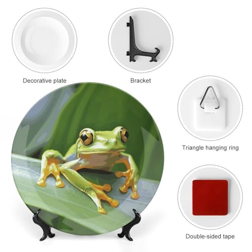 Plato decorativo de porcelana Bone China de 6 pulgadas miniatura 3
