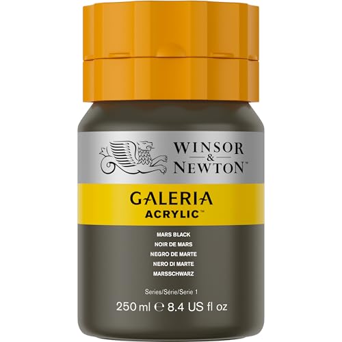 Image of Winsor & Newton Galeria Acrylic Color Tube, 250ml, Mars Black