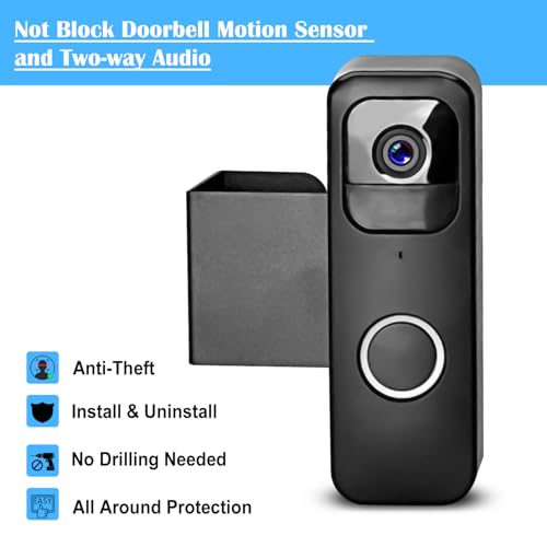 Image of Blink Doorbell Mount,Anti Theft Video Door Bell Camera Bracket No Drilling,Easy to Install for Apartment Business School Home Door