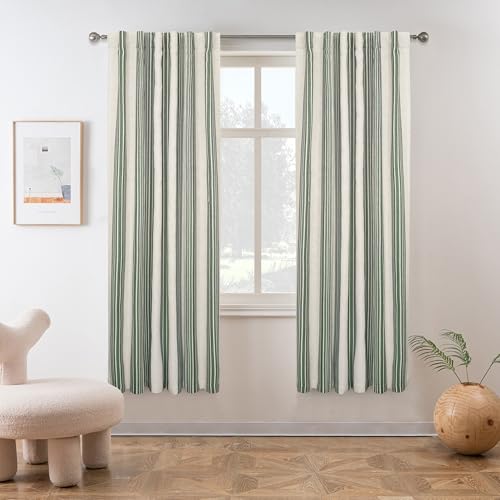 DriftAway Chris Linen Blackout Curtains with Thermal and Sound Reducing