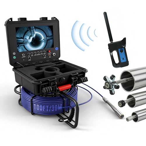 Holdwells Sewer Camera with 512Hz Locator 9" Pipeline Inspection Camera