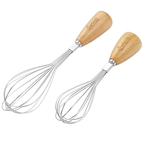 Chefaith 2-Pcs Stainless Steel Balloon Whisk, 9