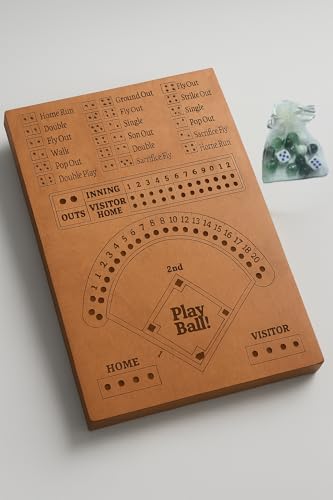 Juego de Mesa de Béisbol con Dados y Canicas - Juegos de Mesa para Noches Familiares miniatura 2