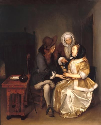 Affiche impression prints toile peinture murale couple Gerard Ter Borch 60x90